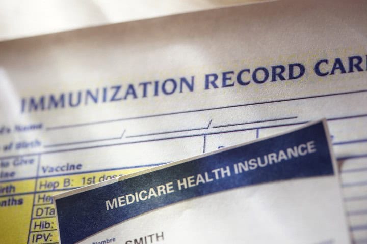 immunization record and health insurance