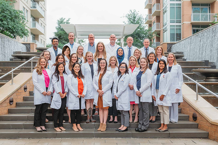 Group photo of pediatricians from Pediatric Associates of Dallas