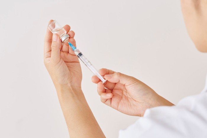 Pediatric flu shot before administration